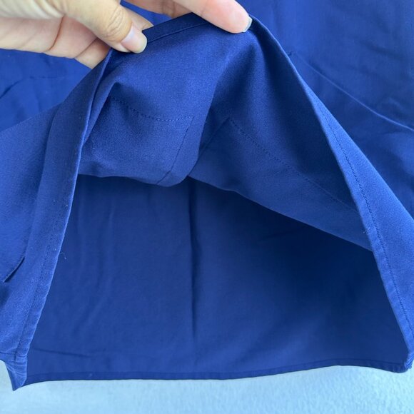 FIGS Technical Collection Scrubs Top Womens Medium Navy Medical Kasane Shirt - Picture 8 of 13